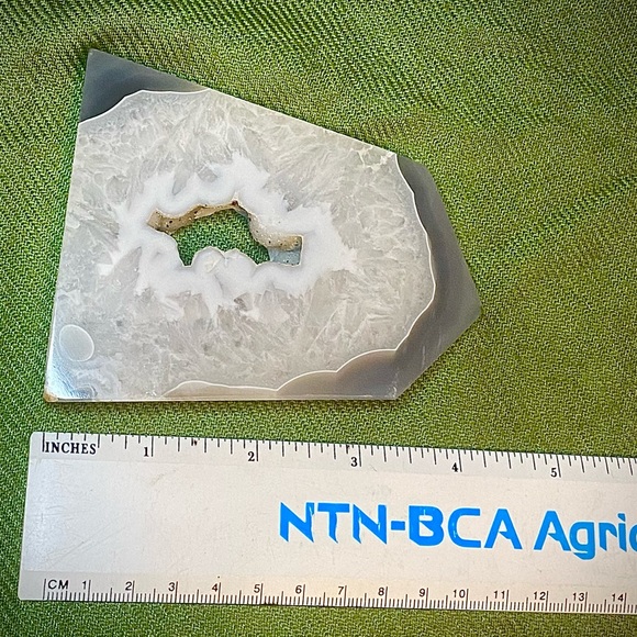 Druzy Onyx Quartz Obelisk Slab Slice Freeform Point Crystal - Picture 3 of 6